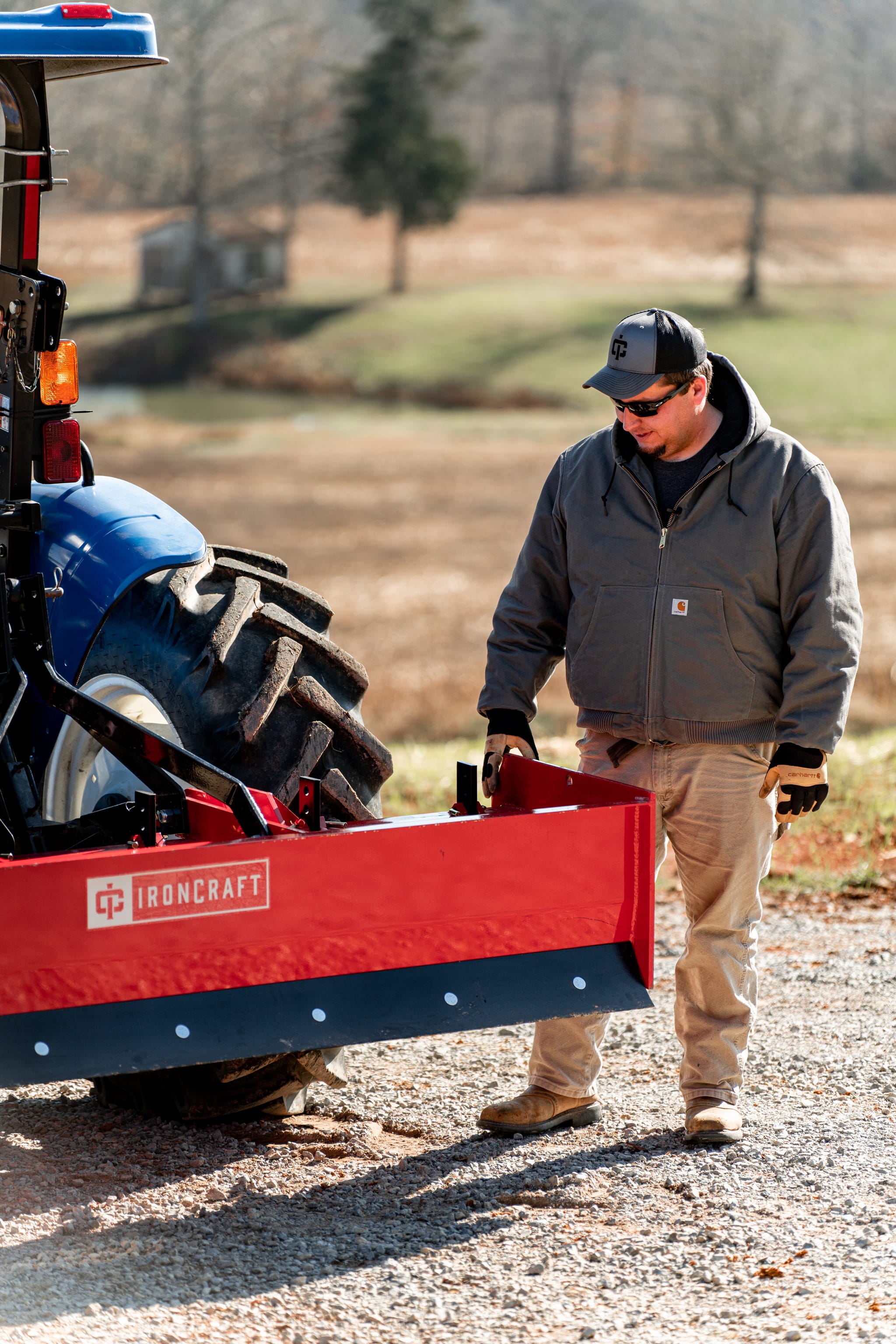 4 FT TRACTOR BOX BLADE SCRAPER ATTACHMENT - IRONCRAFT 3104